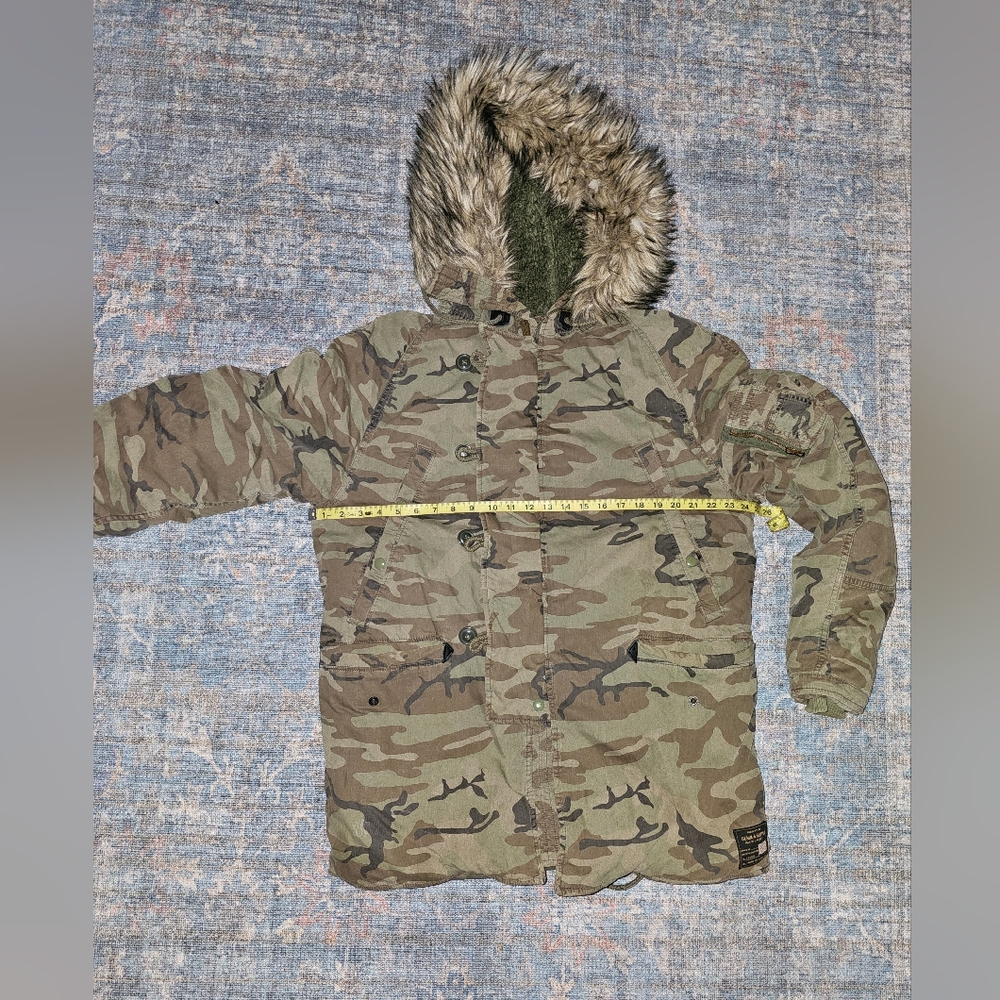 Denim & Supply Camouflage Hooded Parka .